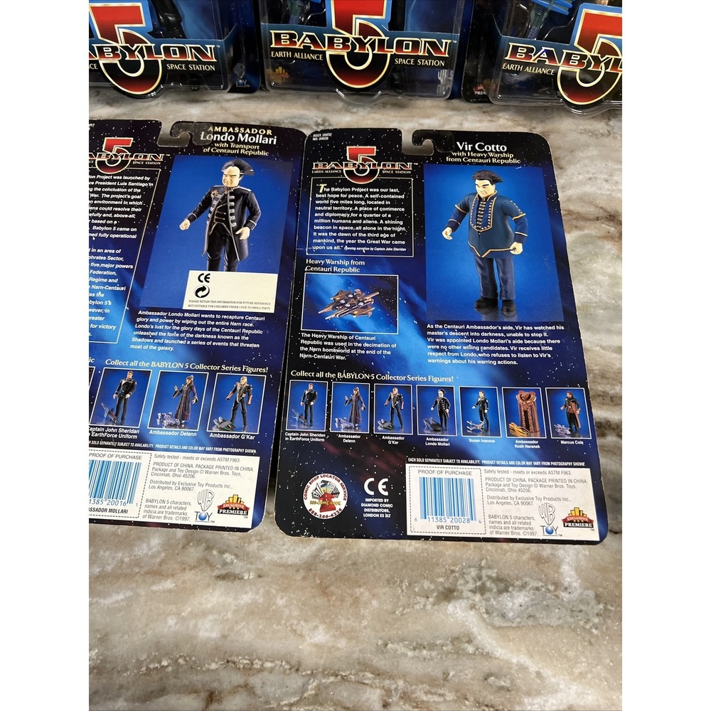 Lot of 7 Sealed Babylon 5 1997 Exclusive Premiere Action Figures- New In Box! - Picture 7 of 10